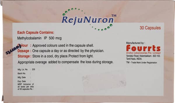 Rejunuron 500mcg Strip Of 30 Capsules
