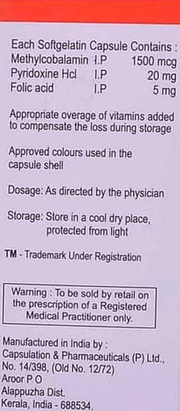 Rejunuron Od Strip Of 10 Capsules