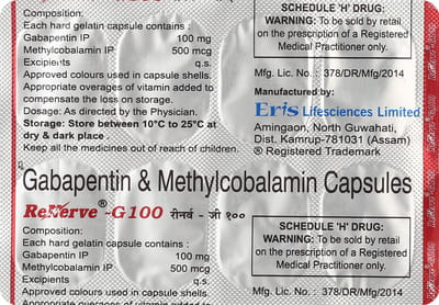 Renerve G 100mg Strip Of 10 Capsules