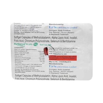 Renerve Plus Bt C Strip Of 10 Capsules