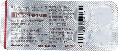 Repace 50mg Strip Of 10 Tablets