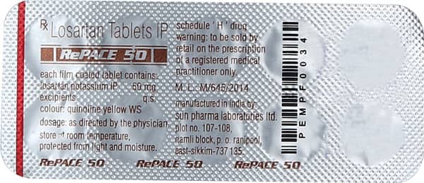 Repace 50mg Strip Of 10 Tablets