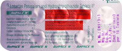 Repace H 50mg Strip Of 10 Tablets