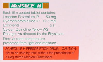Repace H 50mg Strip Of 10 Tablets