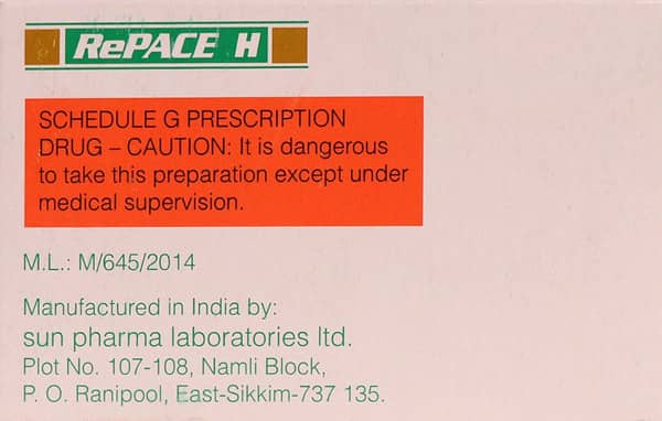 Repace H 50mg Strip Of 10 Tablets