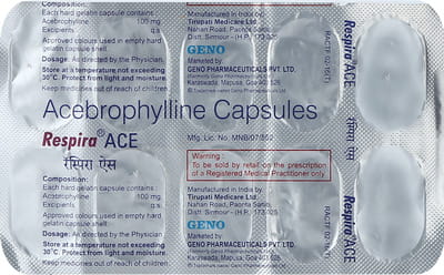 Respira Ace Strip Of 10 Capsules