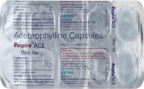 Respira Ace Strip Of 10 Capsules