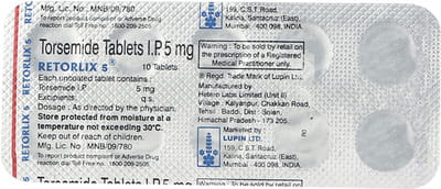Retorlix 5mg Strip Of 10 Tablets