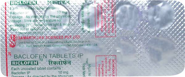 Riclofen 10mg Strip Of 10 Tablets