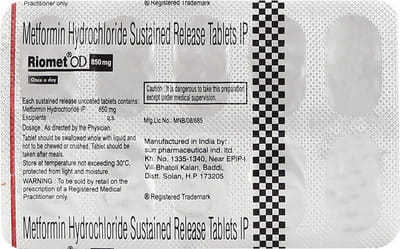 Riomet Od 850mg Strip Of 10 Tablets