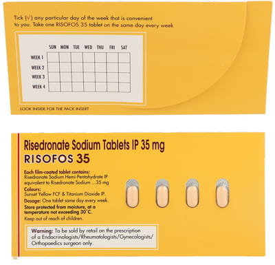 रिसोफोस 35एमजी 4 टैबलेट्स की स्ट्रिप