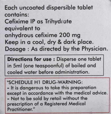 Rite O Cef 200mg Tablet