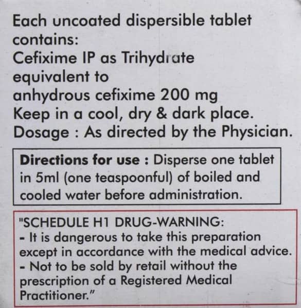 Rite O Cef 200mg Tablet