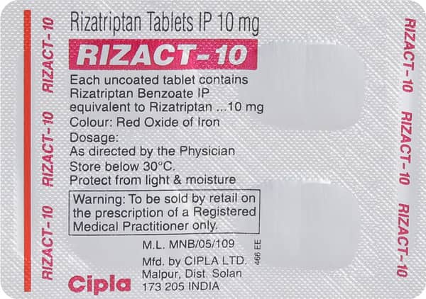 Rizact 10 Tablet