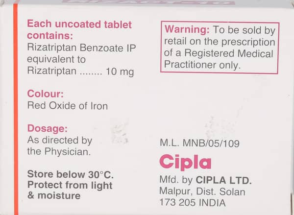 Rizact 10 Tablet