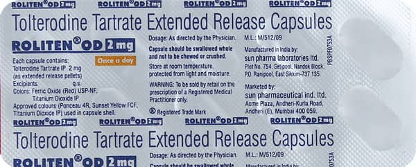 Roliten Od 2mg Strip Of 10 Capsules