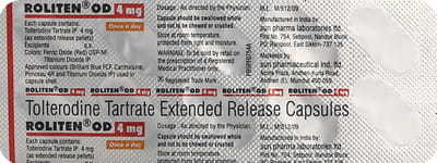 Roliten Od 4mg Strip Of 10 Capsules