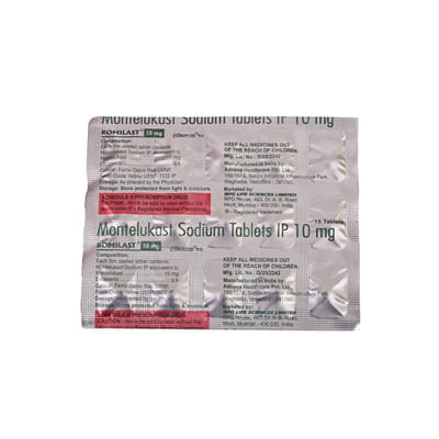 Romilast 10mg Strip Of 15 Tablets
