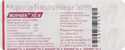 Ropark Xl 4mg Strip Of 10 Tablets
