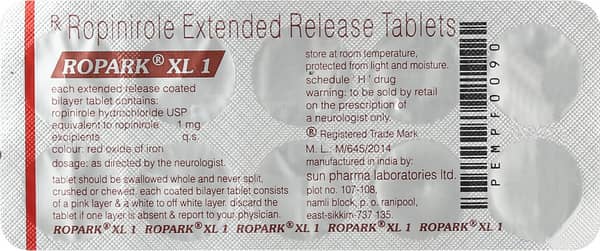 Ropark Xl 1mg Strip Of 10 Tablets