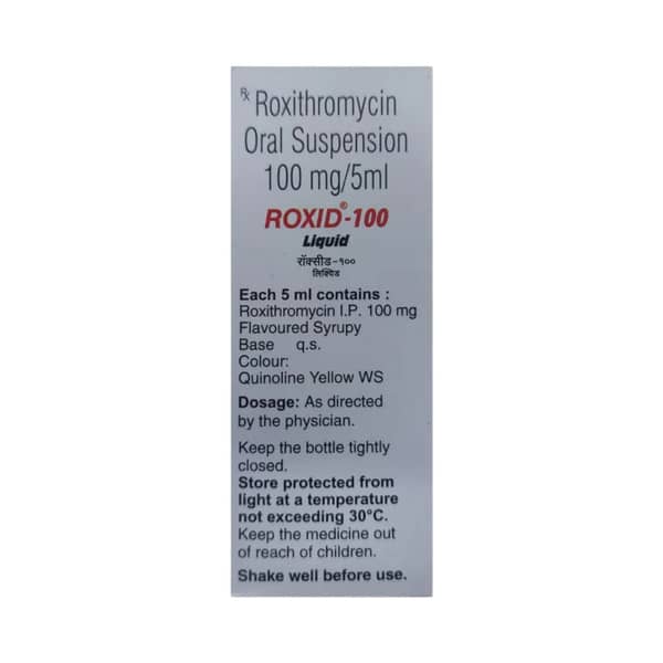 Roxid 100mg Mint Flavour Bottle Of 30ml Oral Liquid