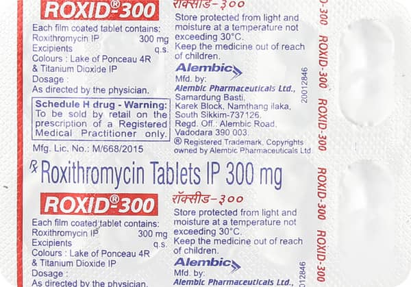 Roxid 300mg Strip Of 10 Tablets