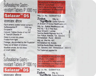 Salazar Ds Strip Of 10 Tablets