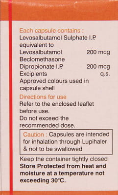 Salbair B Forte Transcaps 100/200mcg Bottle Of 30 Capsules