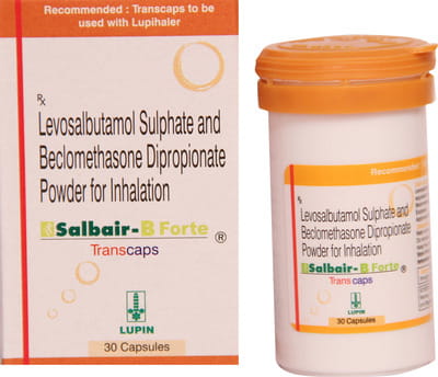 Salbair B Forte Transcaps 100/200mcg Bottle Of 30 Capsules