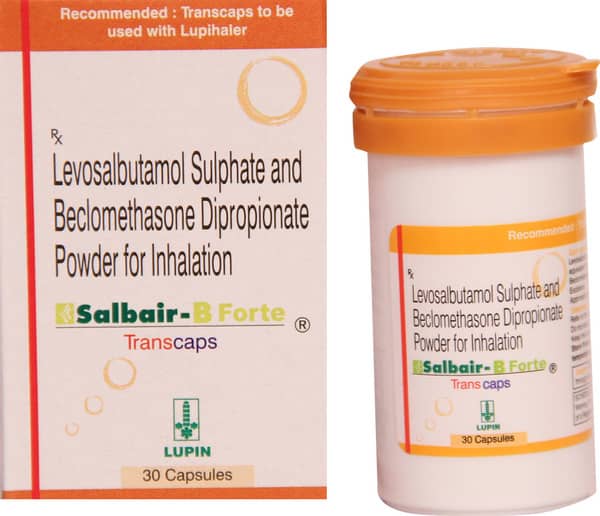 Salbair B Forte Transcaps 100/200mcg Bottle Of 30 Capsules