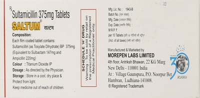 Saltum 375mg Strip Of 10 Tablets