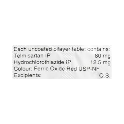 Sartel H 80mg Strip Of 10 Tablets