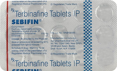 Sebifin 250mg Strip Of 15 Tablets