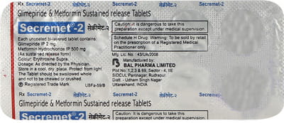 Secremet 2mg Strip Of 10 Tablets