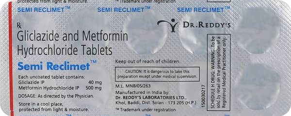 Semi Reclimet Strip Of 10 Tablets