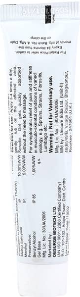 Seradic Tube Of 30gm Gel