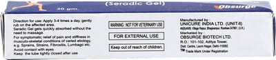Seradic Tube Of 30gm Gel