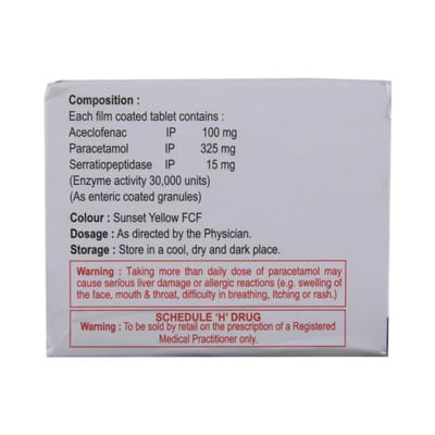 Seradic Ap Strip Of 10 Tablets