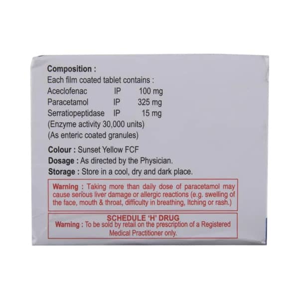 Seradic Ap Strip Of 10 Tablets