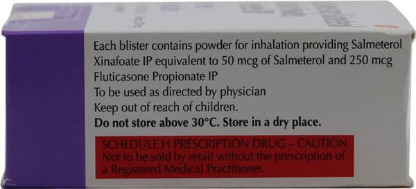 Seretide Accuhaler 50/250mcg Box Of 60md Metered Dose Inhaler