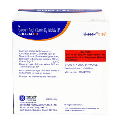 Shelcal Hd Strip Of 15 Tablets