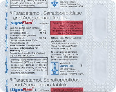 Signoflam Strip Of 10 Tablets