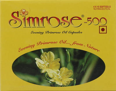 Simrose 500mg Strip Of 15 Soft Gelatin Capsules