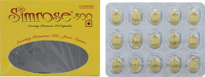 Simrose 500mg Strip Of 15 Soft Gelatin Capsules
