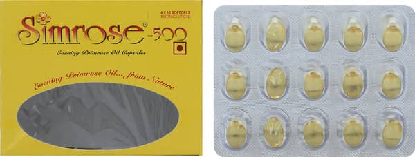 Simrose 500mg Strip Of 15 Soft Gelatin Capsules