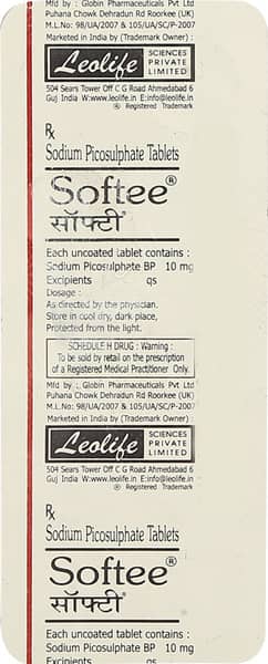 Softee 10mg Strip Of 10 Tablets
