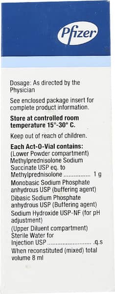 Solu Medrol 1gm Dry Vial Of 1 Powder For Injection