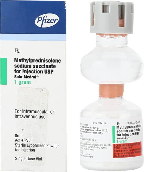 Solu Medrol 1gm Dry Vial Of 1 Powder For Injection