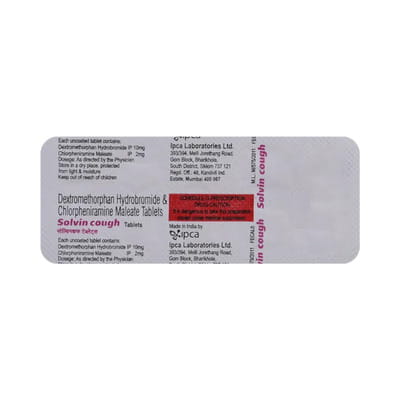 Solvin Cough Strip Of 10 Tablets