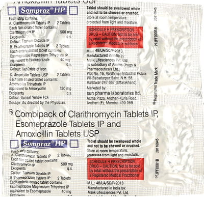 Sompraz Hp Kit Strip Of 6 Tablet Combikits